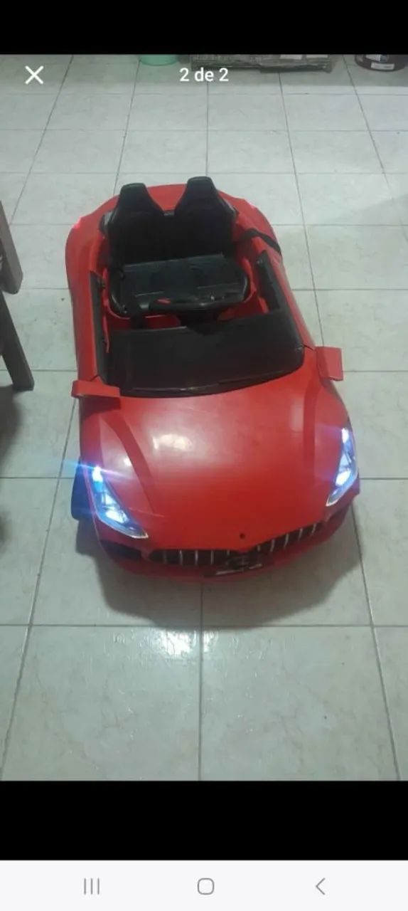Vende-se carrinho elétrico funcionando perfeitamente Mercedes * - Foto 3