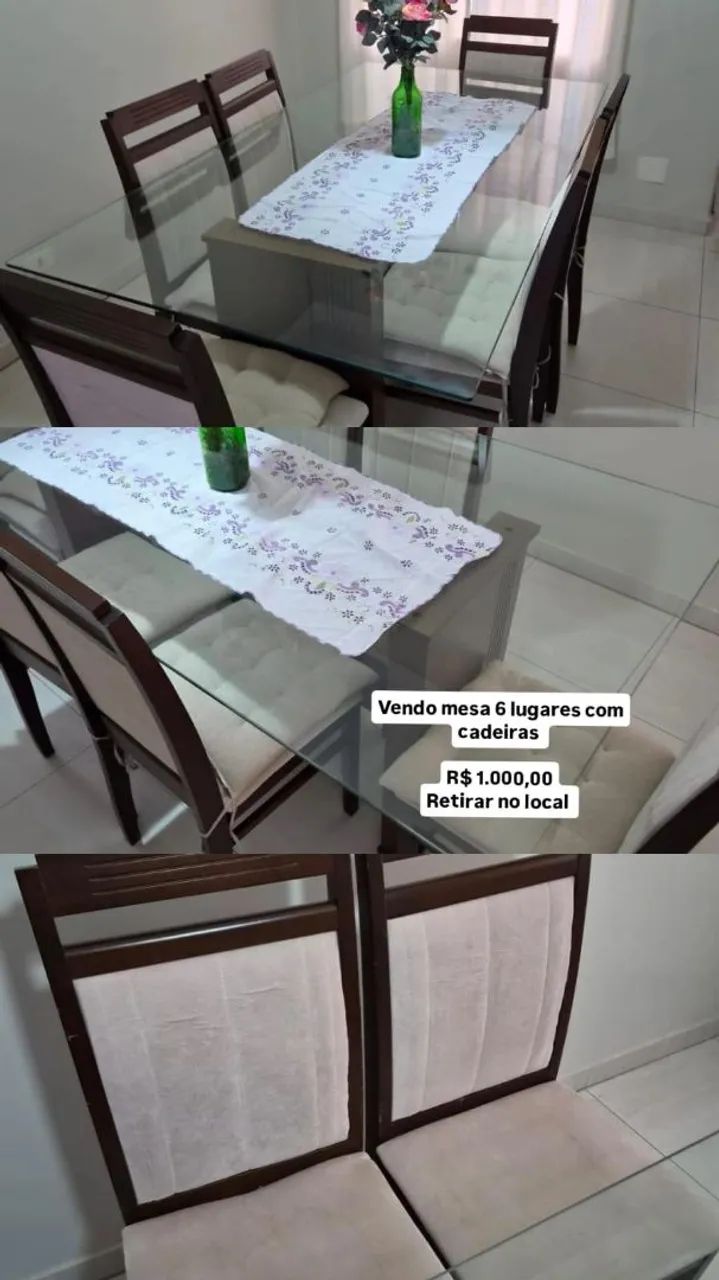 Mesa de 6 lugares