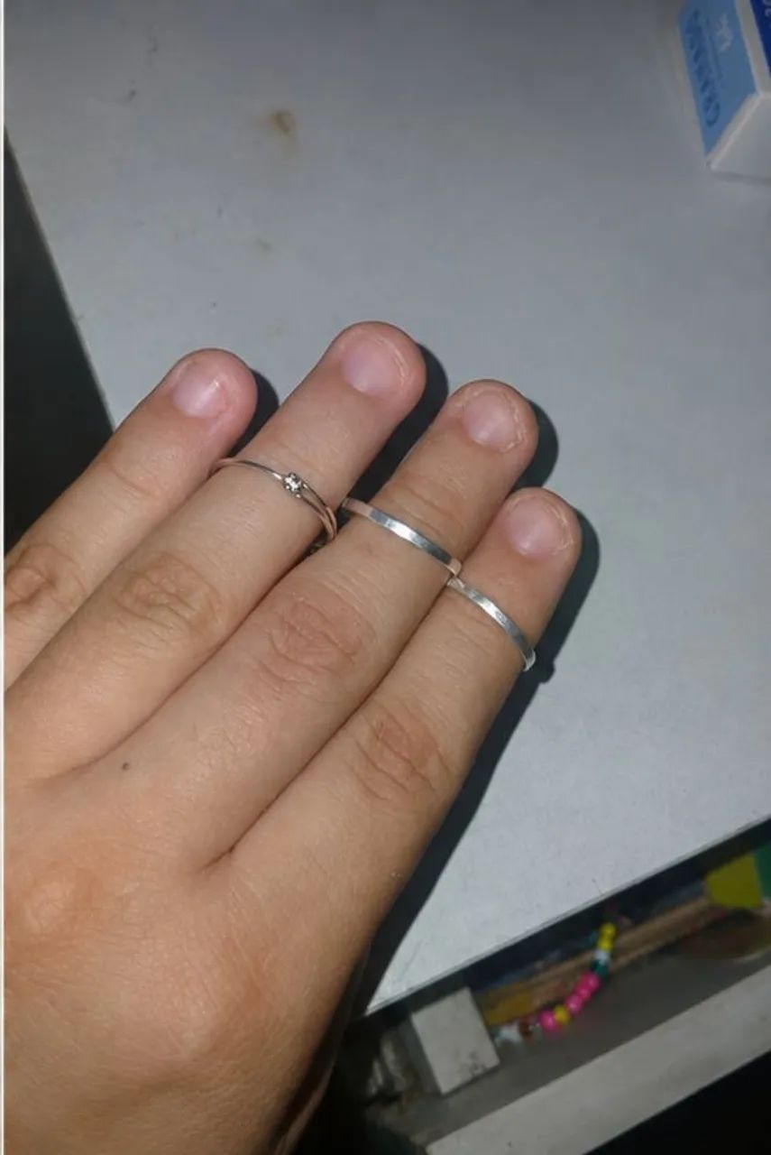 Conjunto de alianças +solitário  - Foto 3