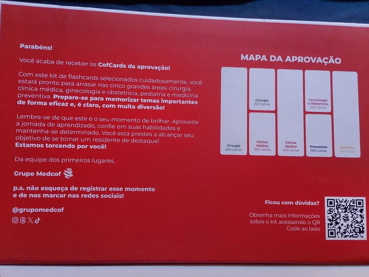 Cofcards caixa com 3000 flahscards físicos medcof - Foto 3