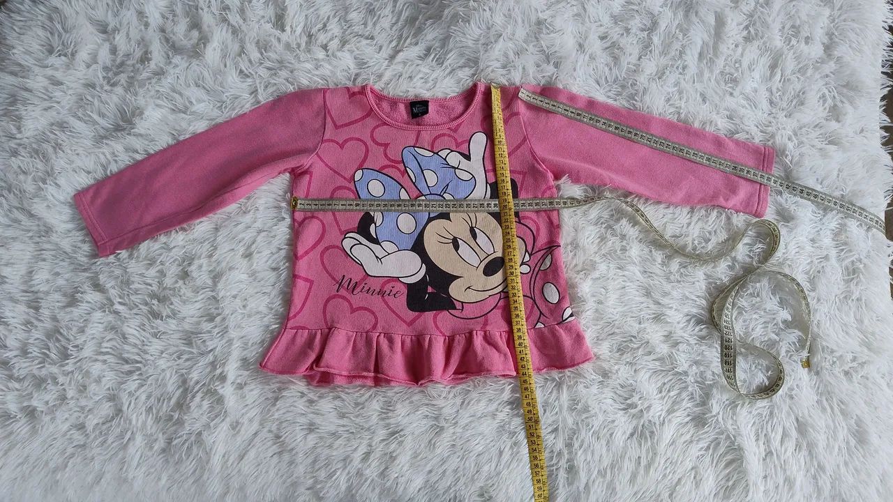 Blusa Moletom Com Babado Minnie 8 - Foto 4