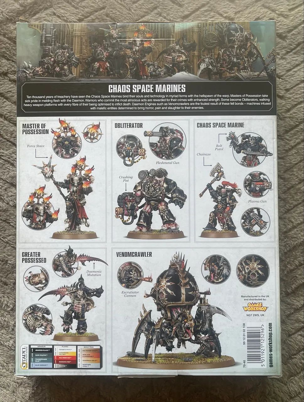 Warhammer 40k Kit Chaos Space Marine - Foto 2