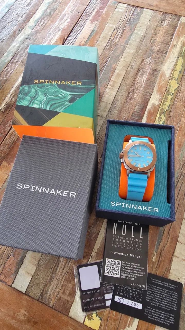 Spinnaker Hull Titanium Lapidary Ed. Limitada 200 peças! 