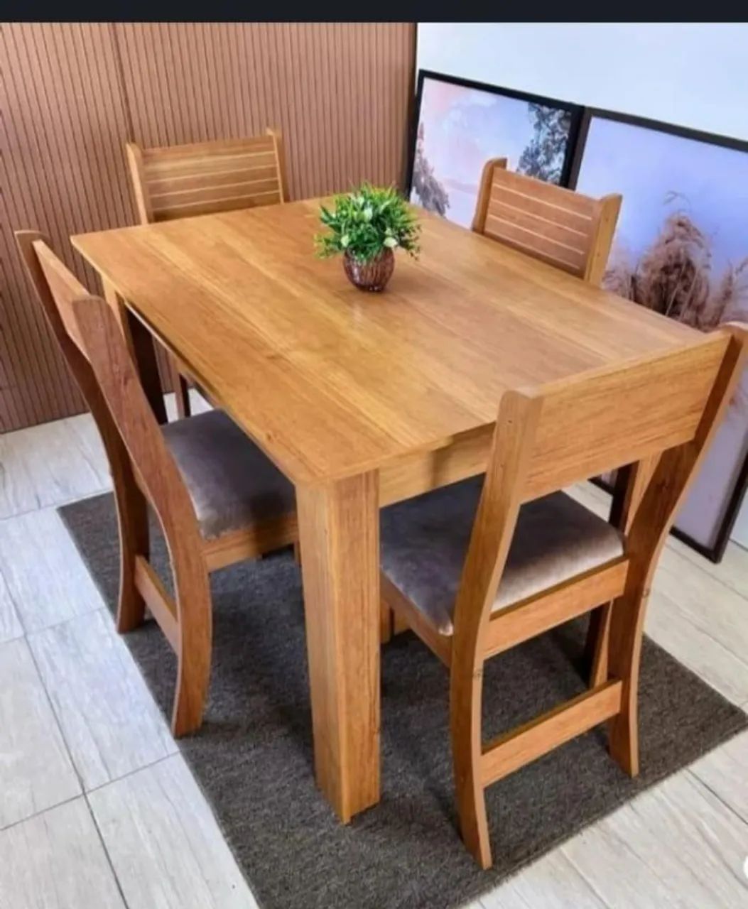 Mesa de Jantar Palace com Cadeiras Brisa Grafite (Com consulte cores) - Foto 4