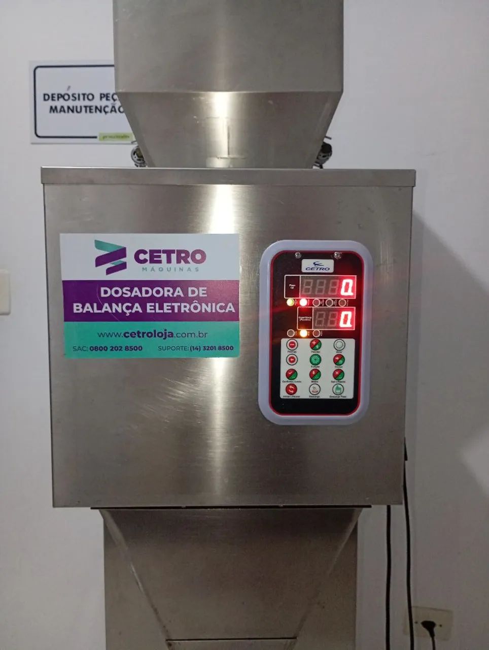 Dosadora  com Balança Eletrônica 10 - 1000g em Inox - Foto 2