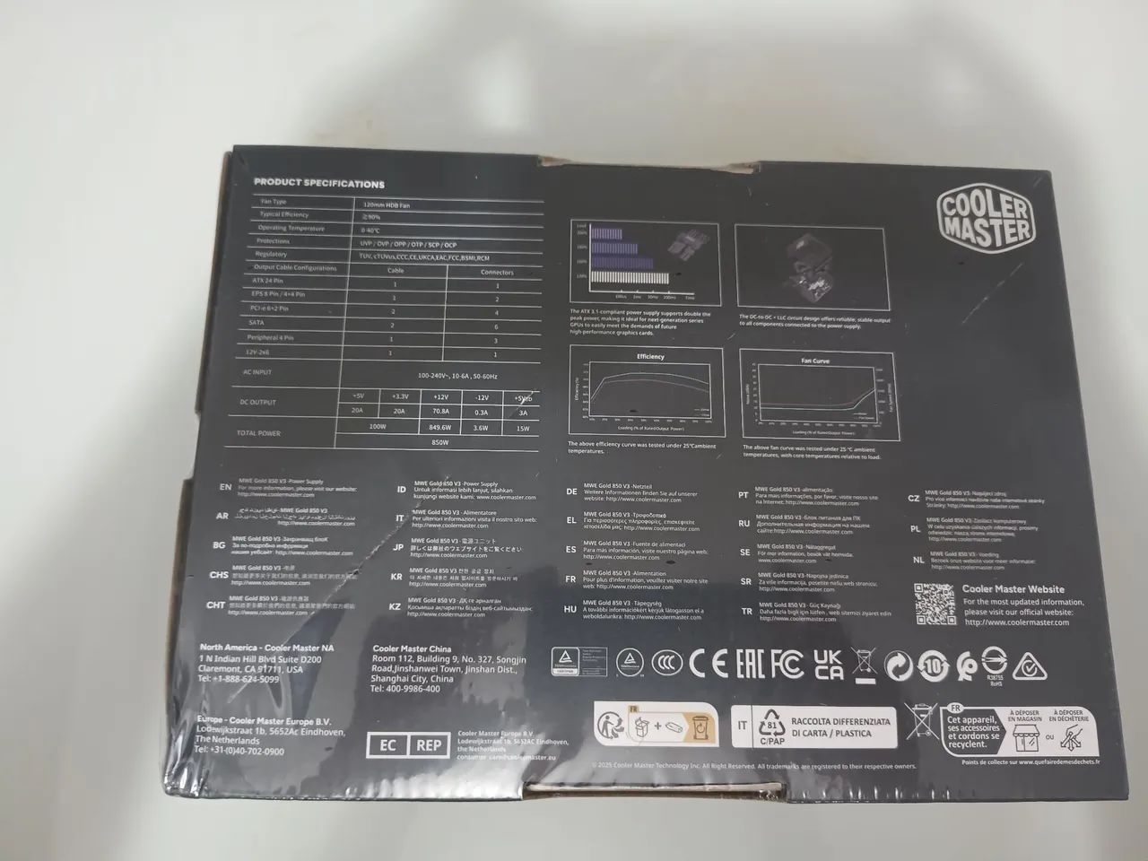 Fonte para Pc cooler Master plus Gold 850w. Nova lacrada. - Foto 5