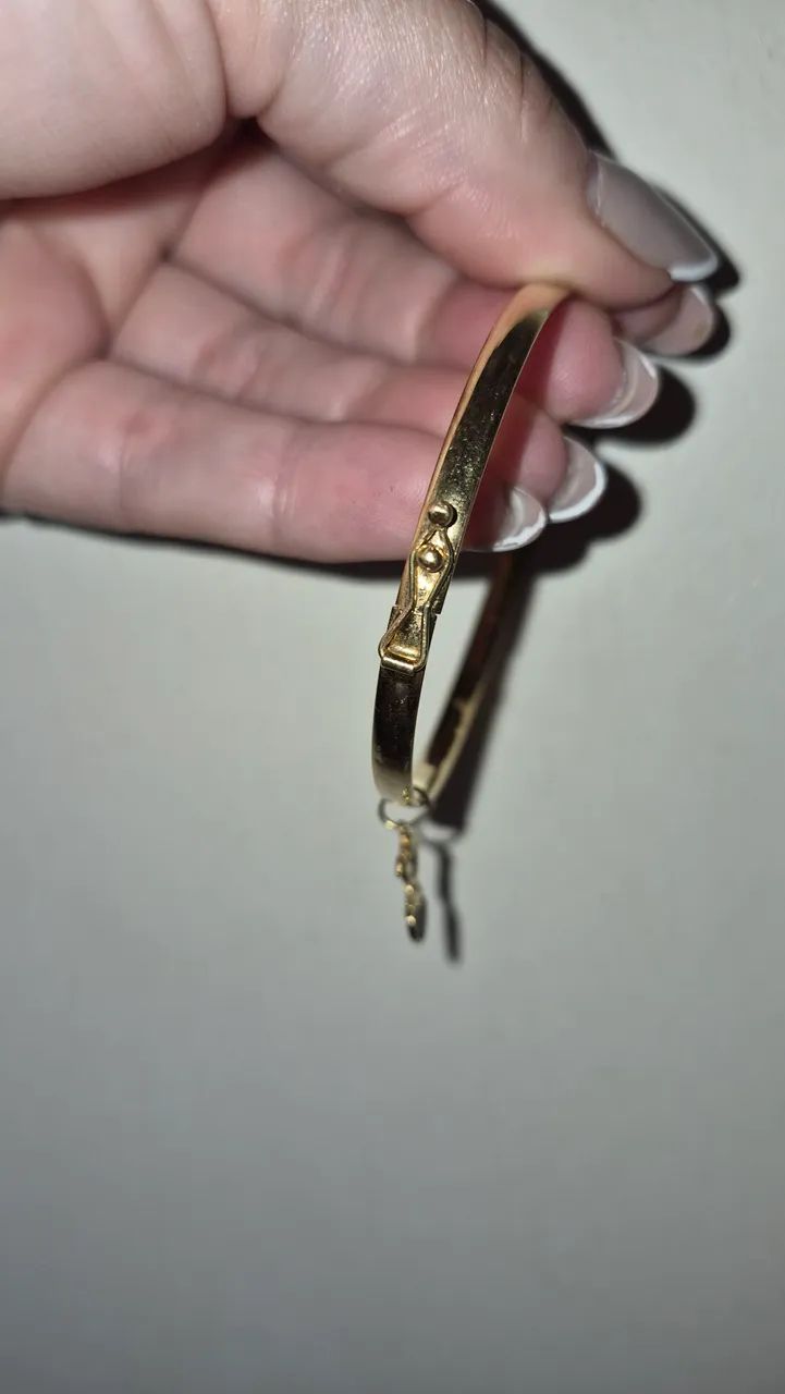 Bracelete e pingente ouro 18k - Foto 3
