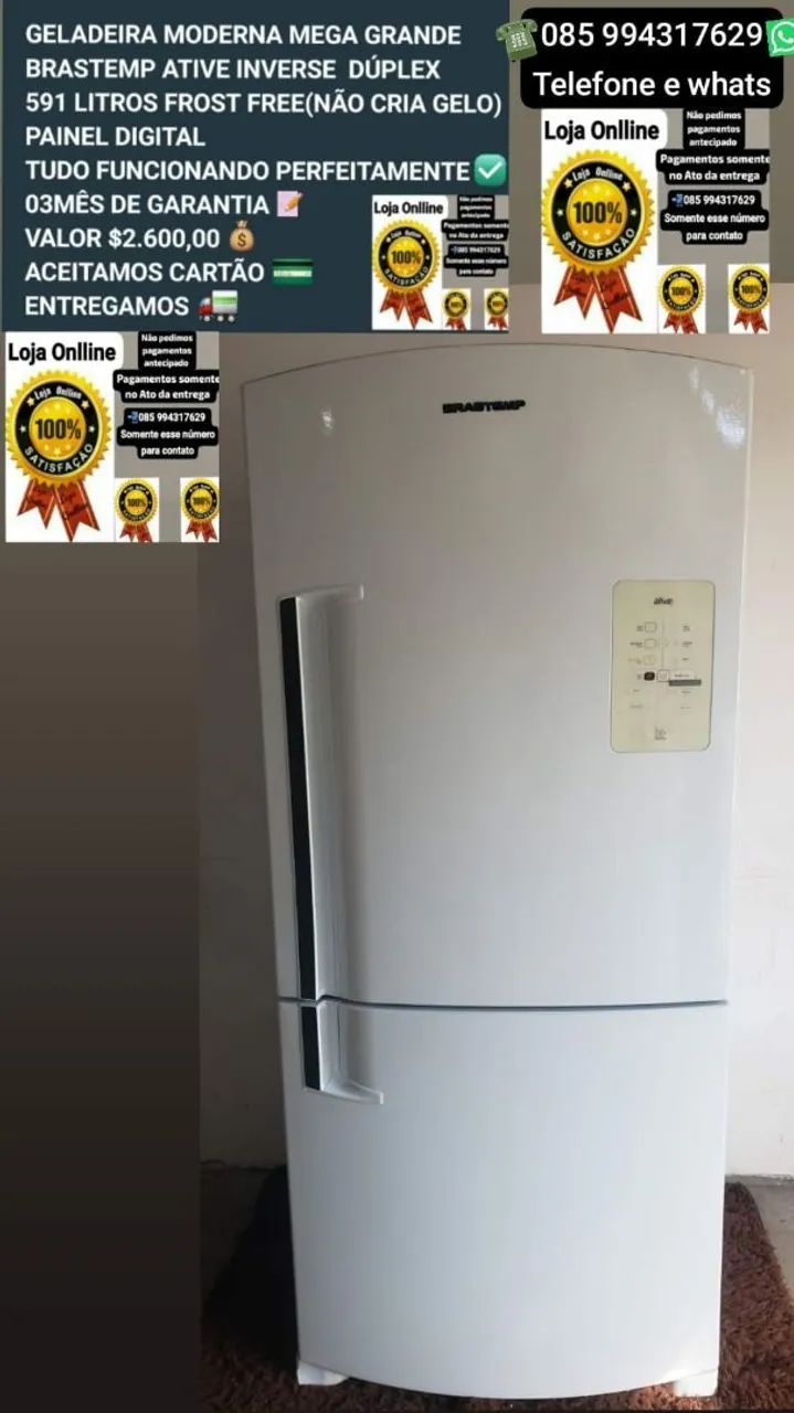 Geladeira moderna mega espacosa - Geladeiras e Freezers