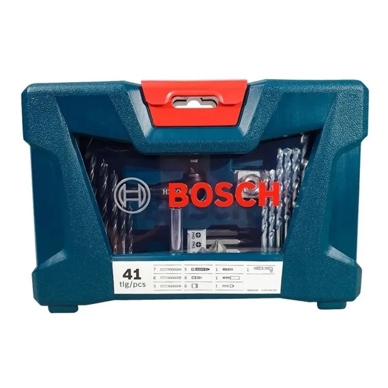 Maleta Jogo De Brocas, Bits Ferramentas V-line 41 Pç- Bosch