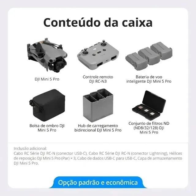 DJI Mini 5 Pro Fly More Combo - Menos de 3 horas de voo | Estado de novo - Foto 3