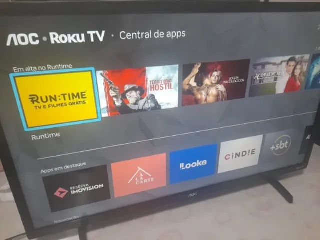 Smart Tv AOC Roku Led 32 Polegadas Com Mais de 300 Canais Streaming  Nova  - Foto 4