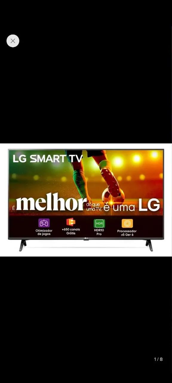 Smart TV LG 43" Full HD - Nova - R$ 1.900 - Foto 2
