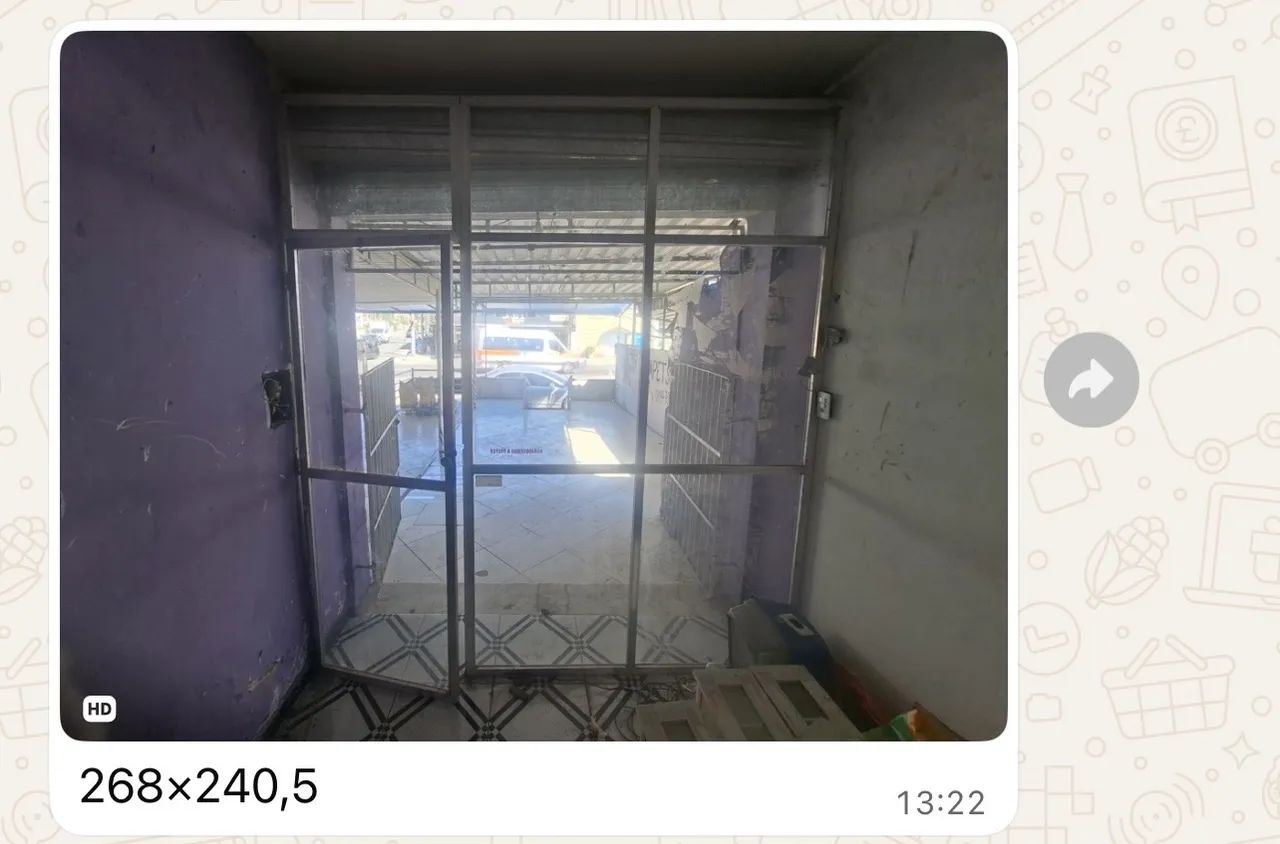 Porta de alumínio para frente de loja 