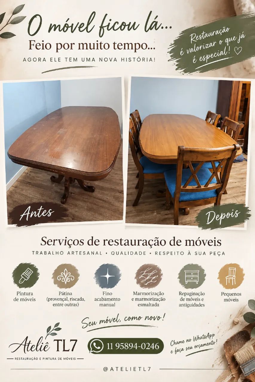 Restauração de móveis antigos