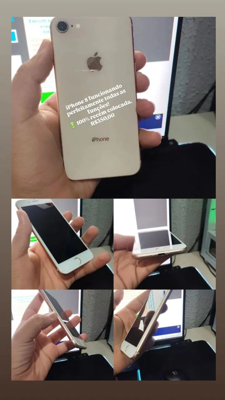 iPhone 8 novinho bateria 100%