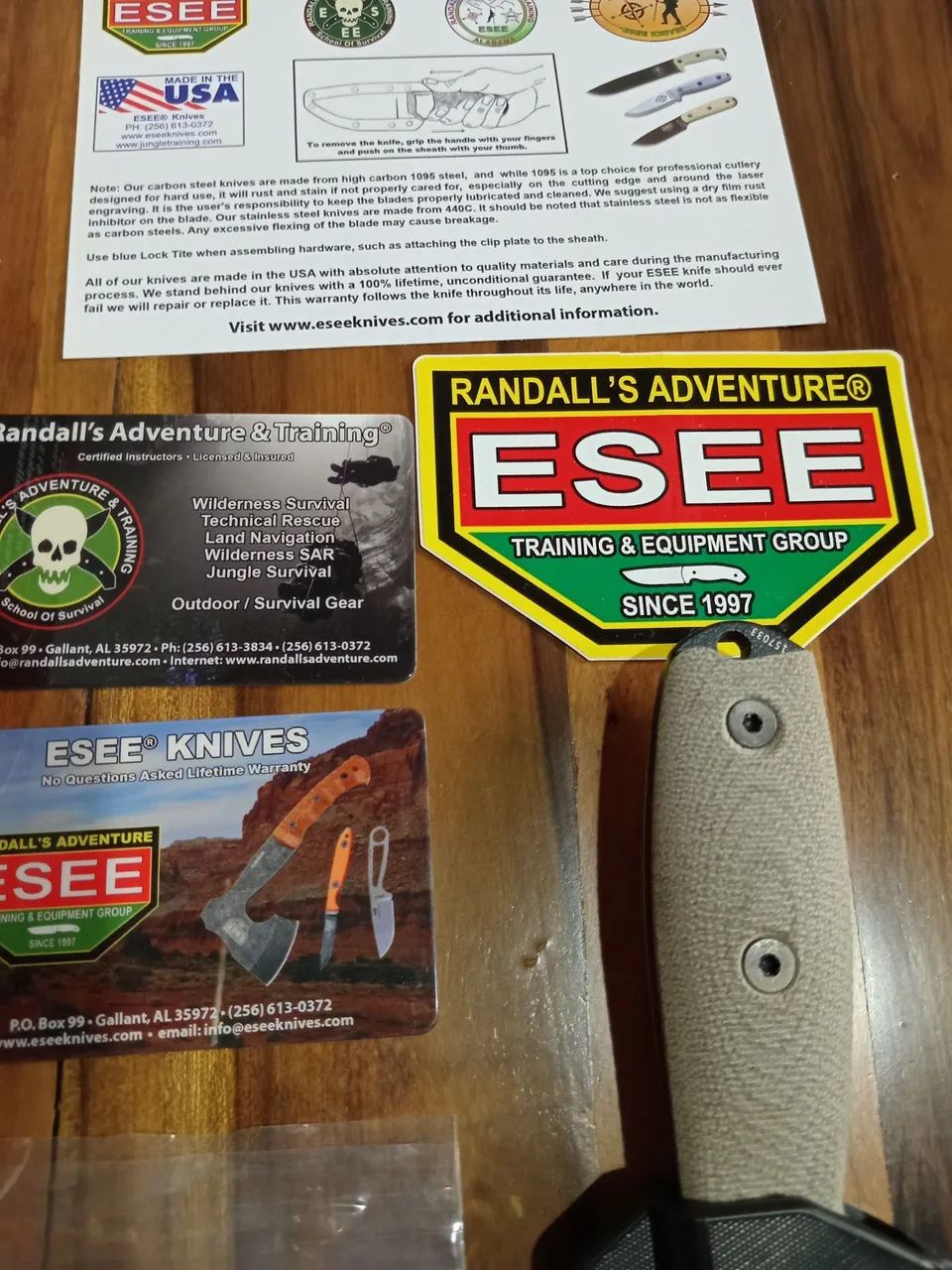 Faca ESEE 4 3D USA sobrevivência camping edc - Foto 3