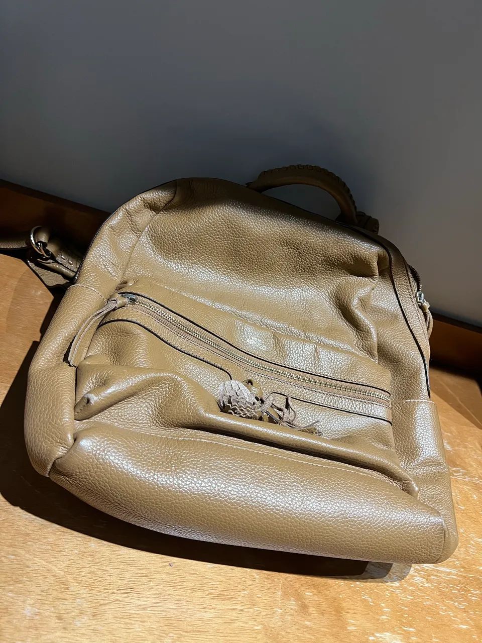 Mochila de couro Arezzo - Foto 4