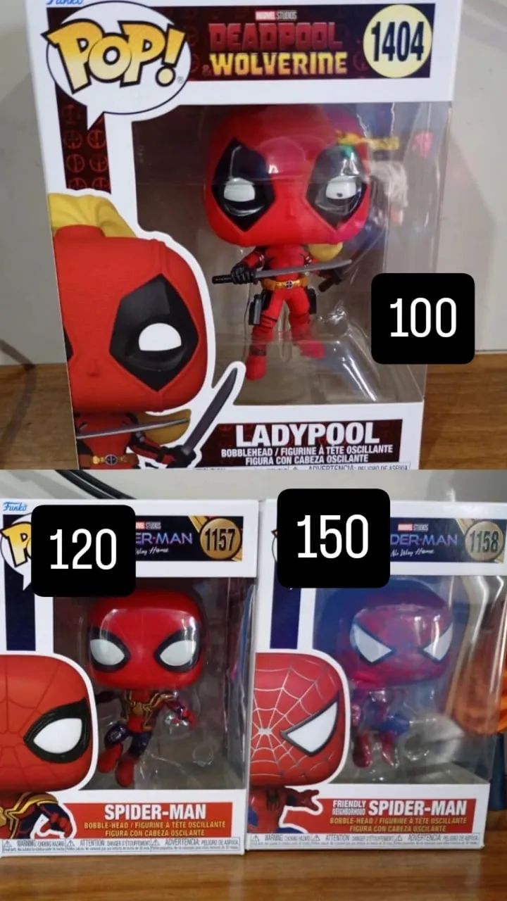 FUNKO POP/ coleções do SPIDER-MAN