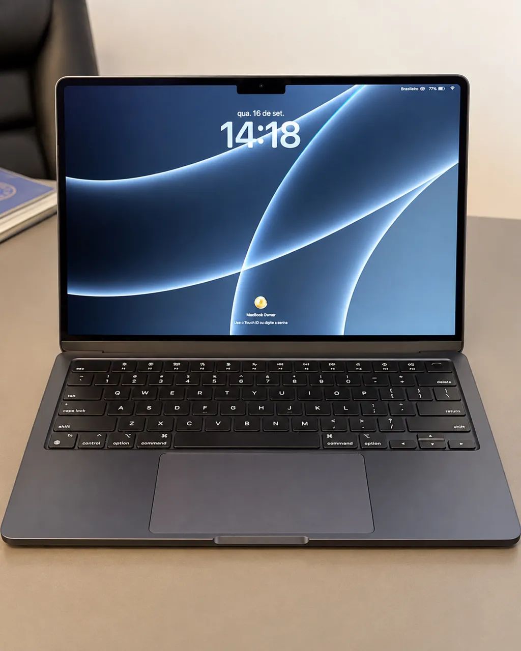 MacBook Air (M2 2022) MLY33J/A ミッドナイト MacBook Air M2 2022 8GB 256GB Midnight | Bateria 95% + Word