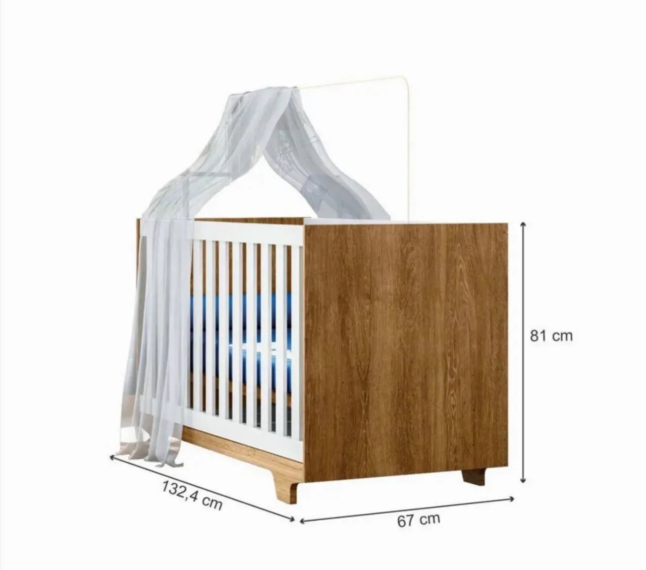 Berço/ cama conservadíssimo com colchão ortobom! - Foto 2