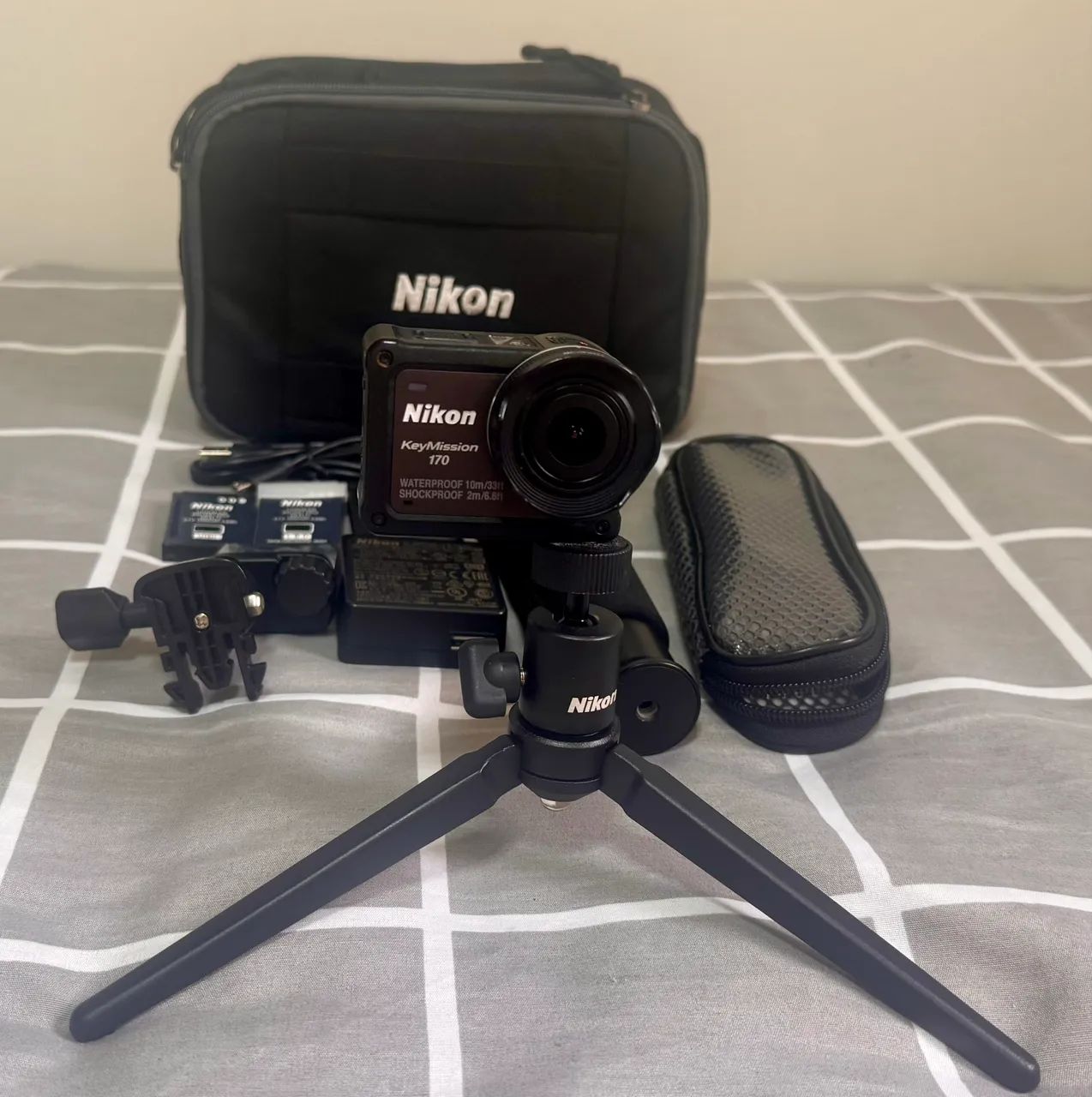 Nikon KeyMission 170 4K - Completa com Todos os Acessórios