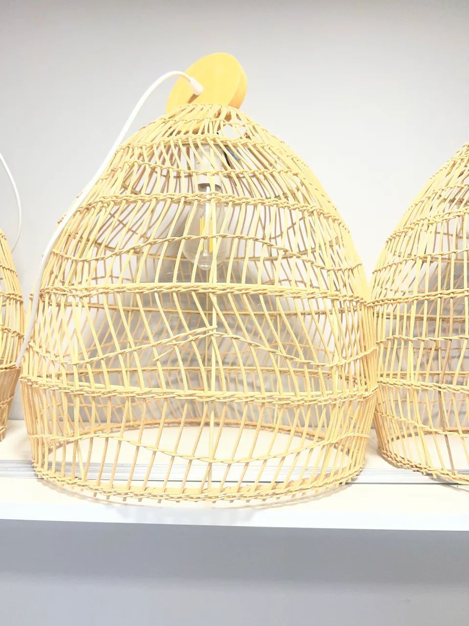Luminárias / pendentes em fibras ( vendo troco ) - Foto 4