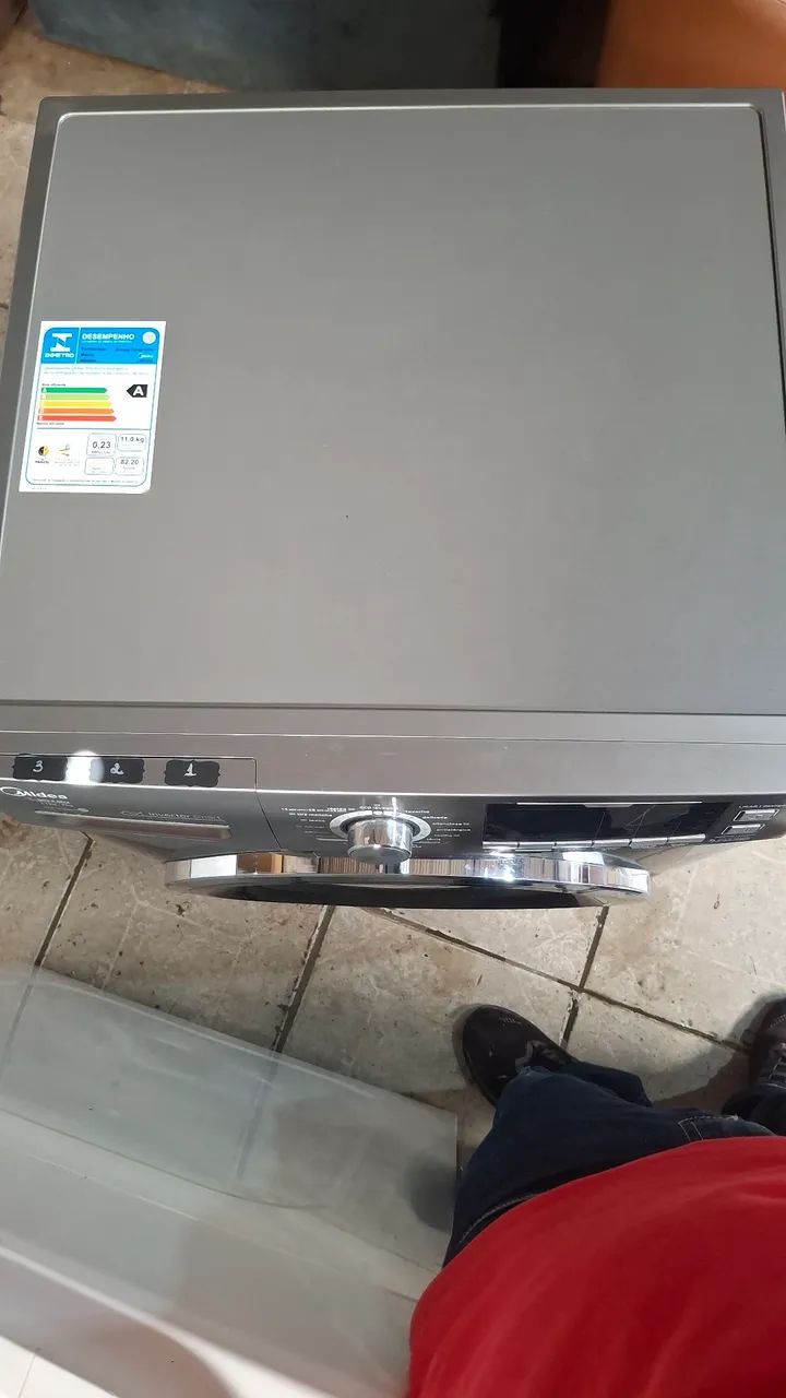 LAVA E SECA MIDEA 11KG INOX SEMI-NOVA - Foto 5