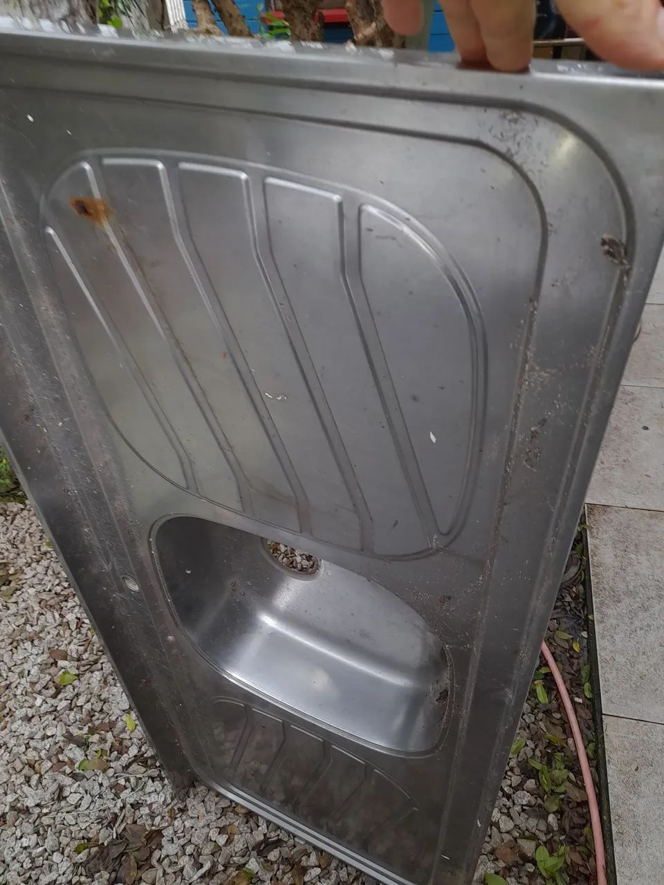 Cuba de inox com concreto - Foto 4
