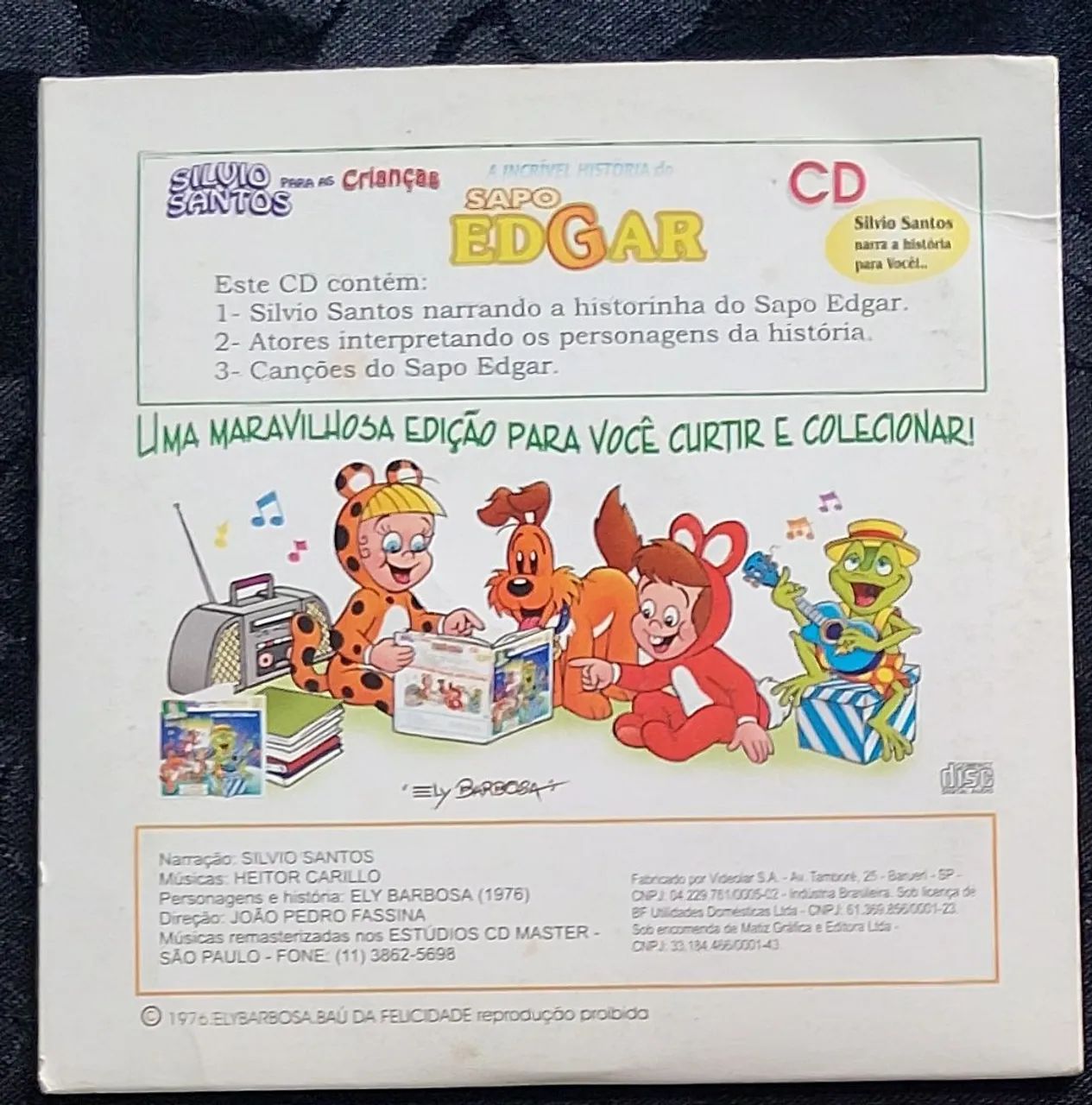 Cd história Silvio santos sapo Edgar  - Foto 2