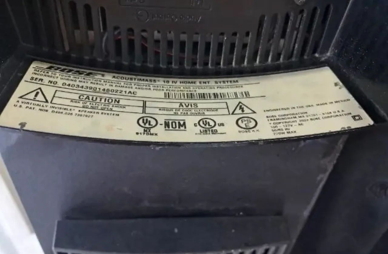 KIT BOSE ACOUSTIMASS 10 SERIES V Sistema de caixas acústicas para