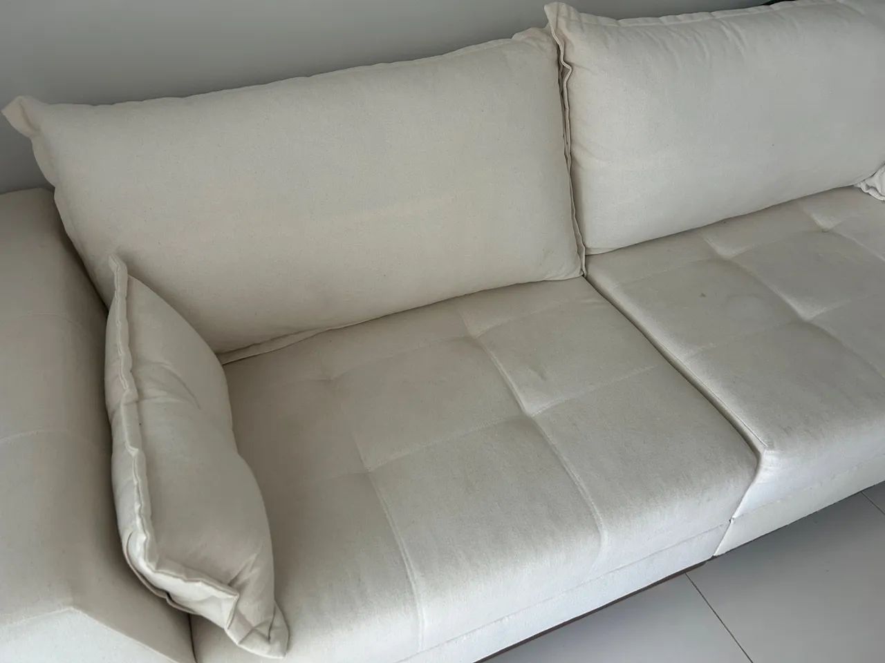 Sofá de linho bege  - Foto 3