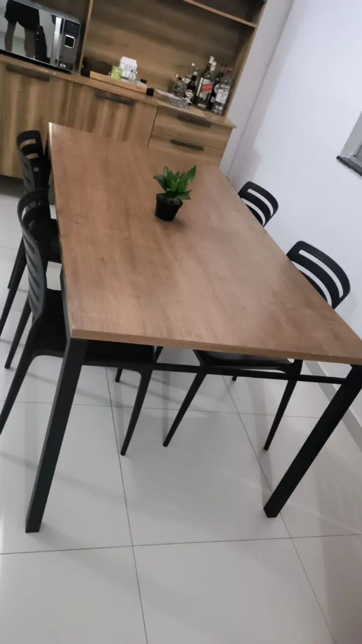Mesa de Jantar c/ 04 cadeiras Tramontina  - Foto 2