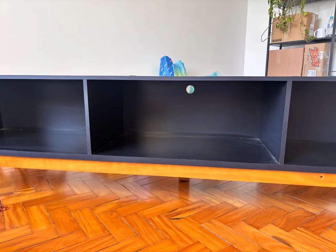 Rack de TV - cor preta - 2,20m - Foto 3