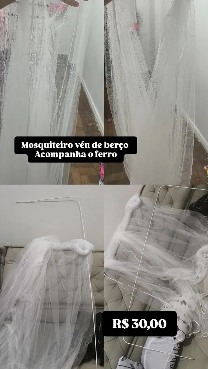 Mosquiteiro véu de berço 