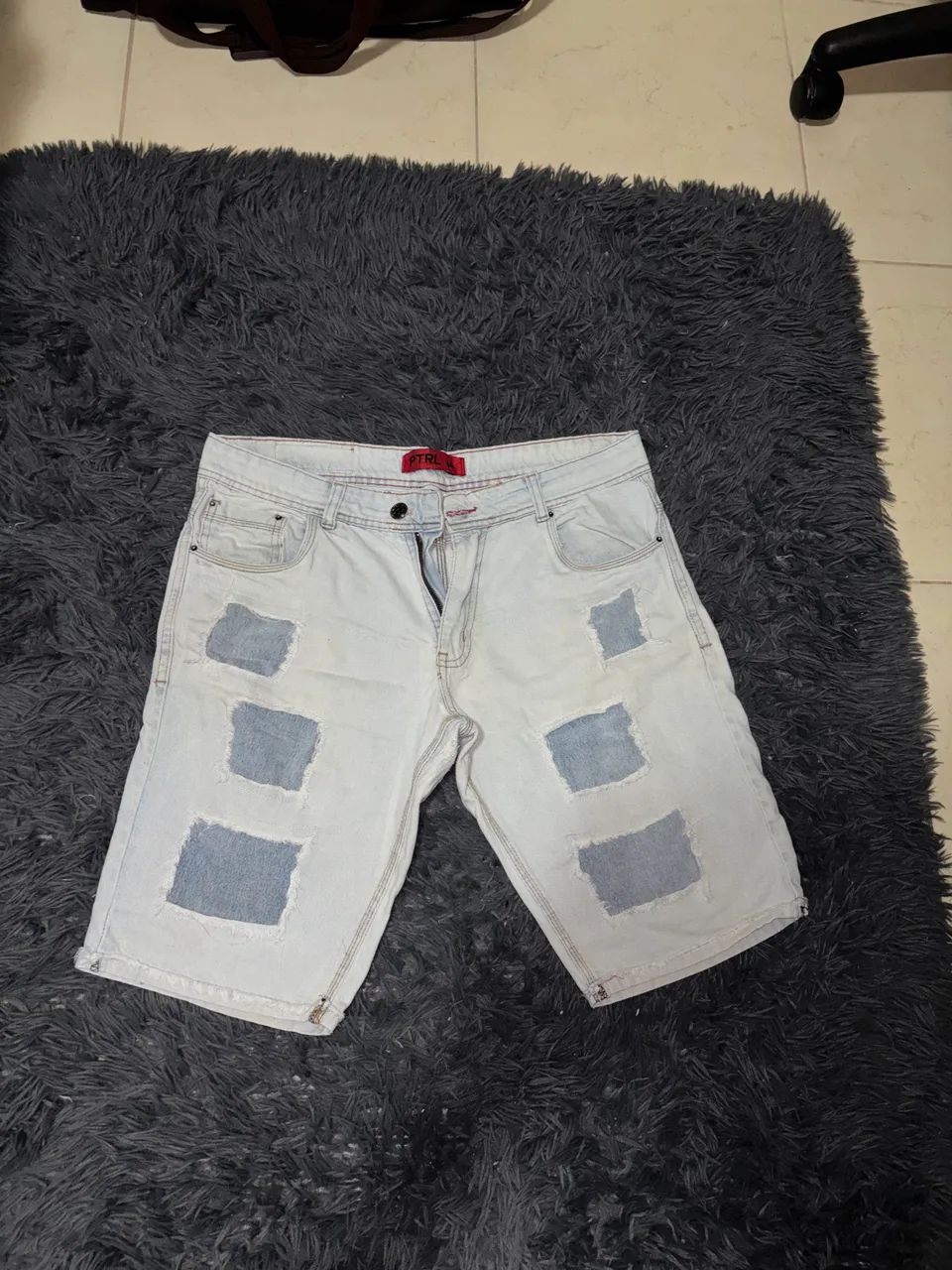 Bermuda Jeans Azul Branca - Foto 2