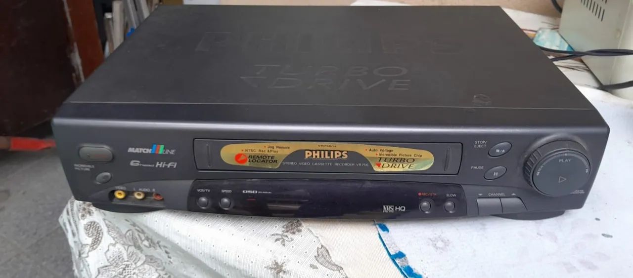 Vídeo Cassete Philips VHS - HQ Clássico/Vintage