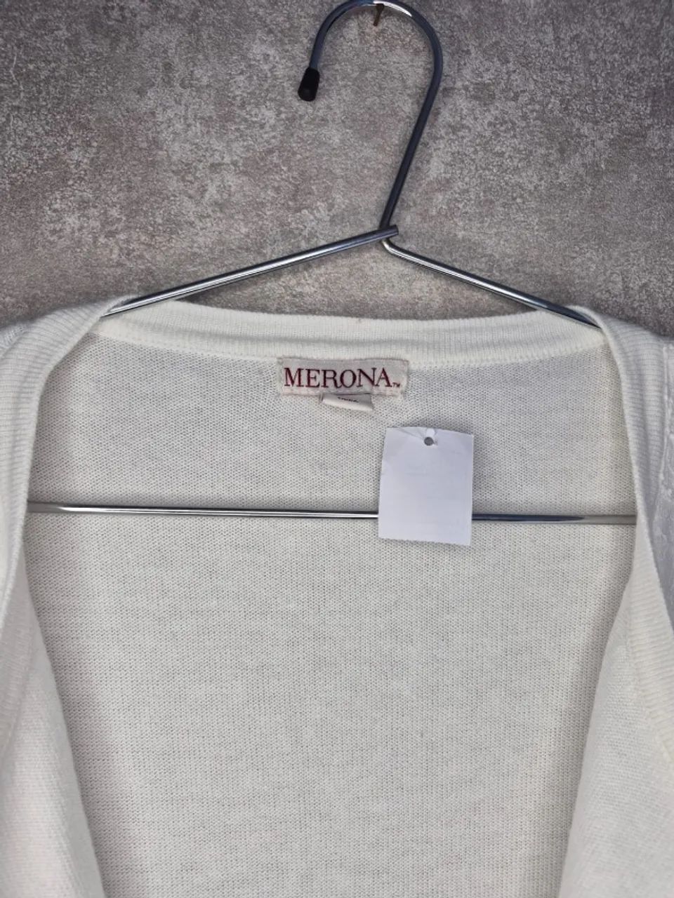 Cardigan Branco Rendado Feminino Tamanho M - Foto 4
