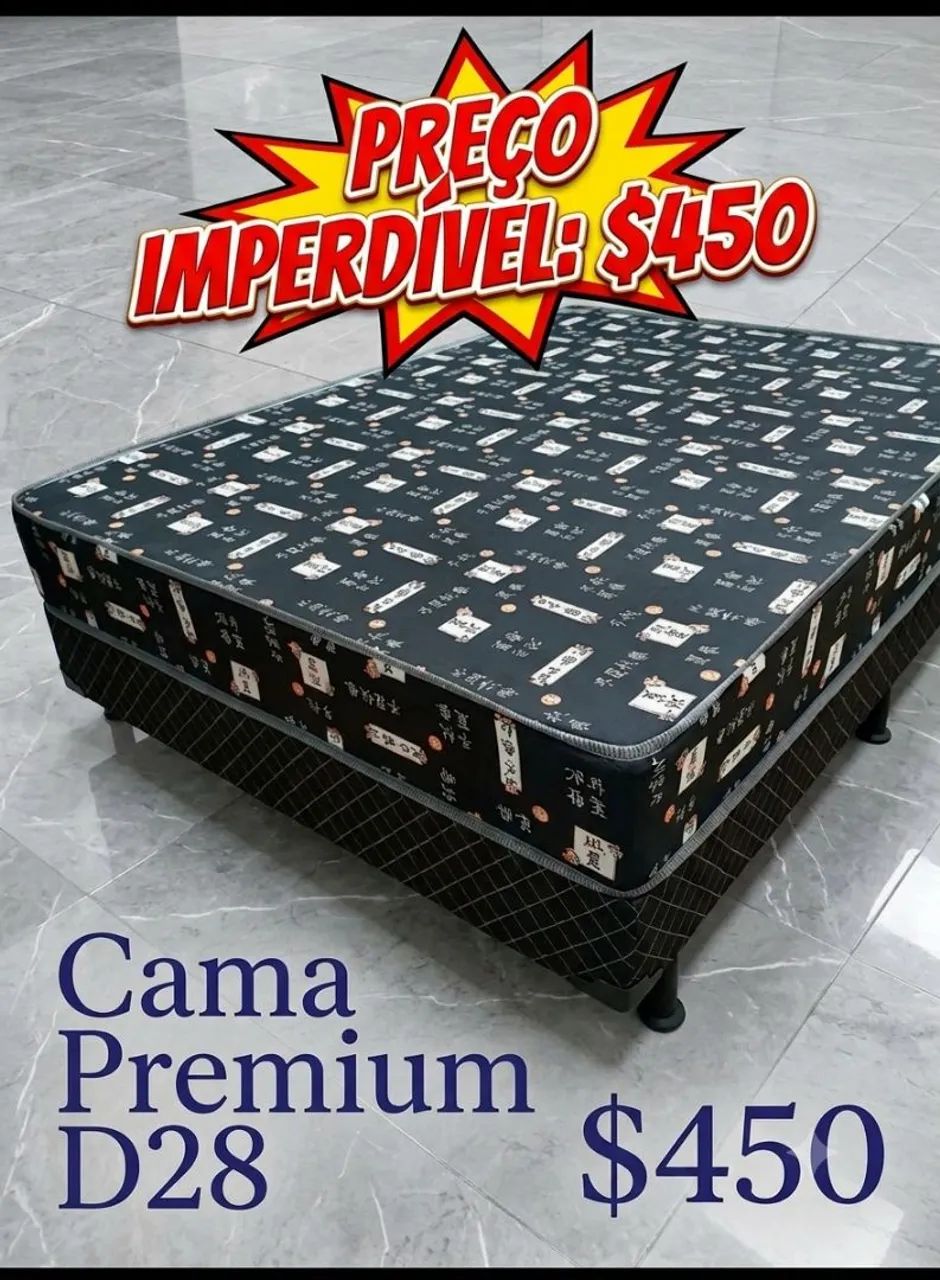 Cama box casal D28 nova macia