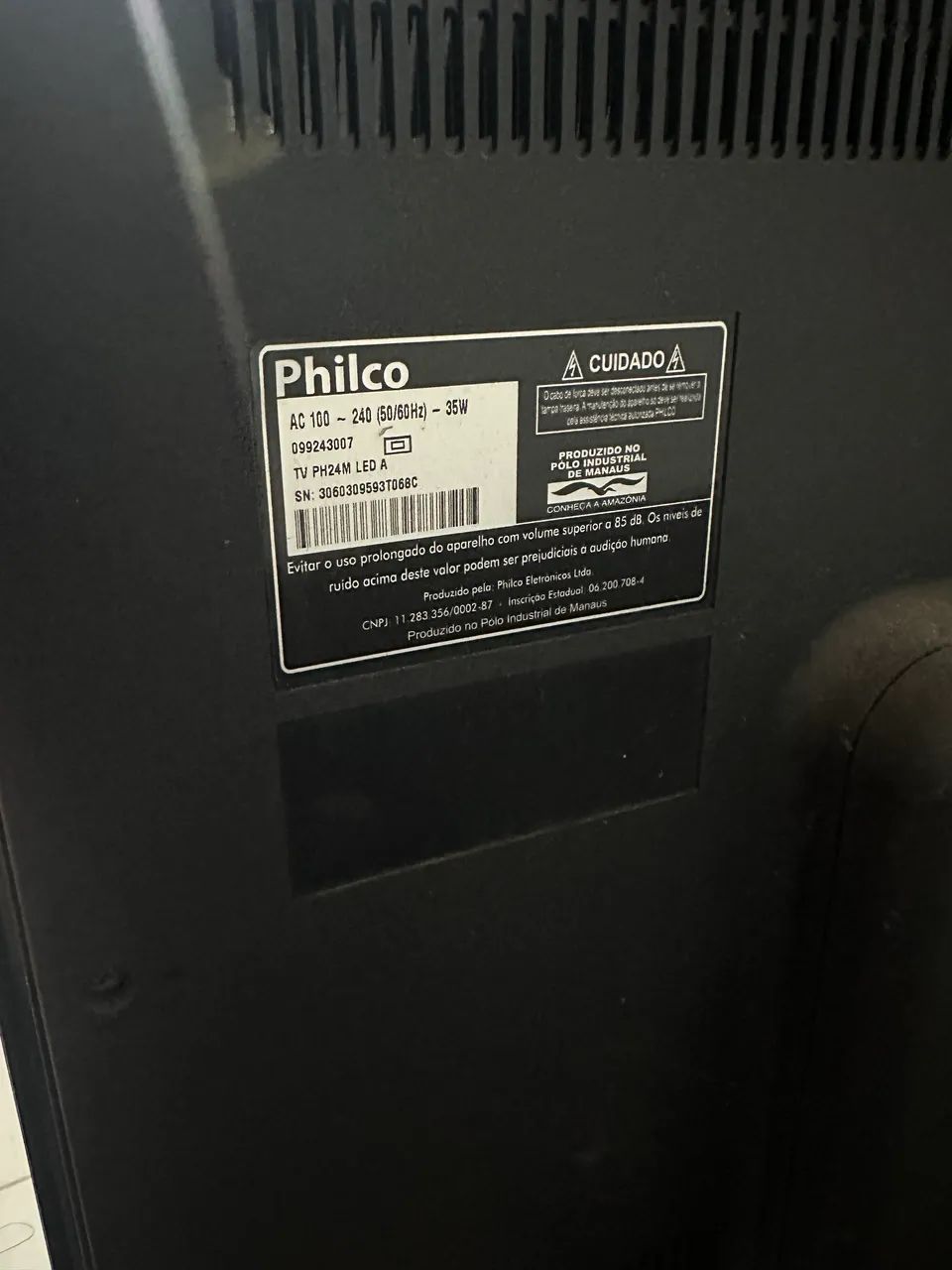 Tv Philco PH24M LED A, de 24 polegadas