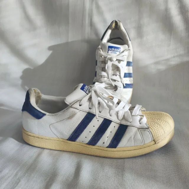 Adidas Superstar tam. 40 - Branco e Azul Royal - Foto 3