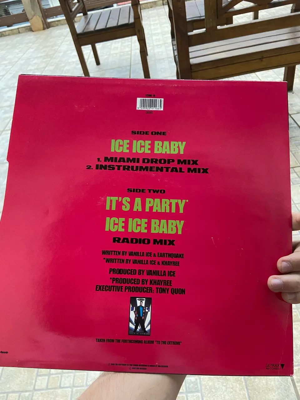 Vinil 12" Maxi-Single Vanilla Ice - Ice Ice Baby (1990) - Foto 2