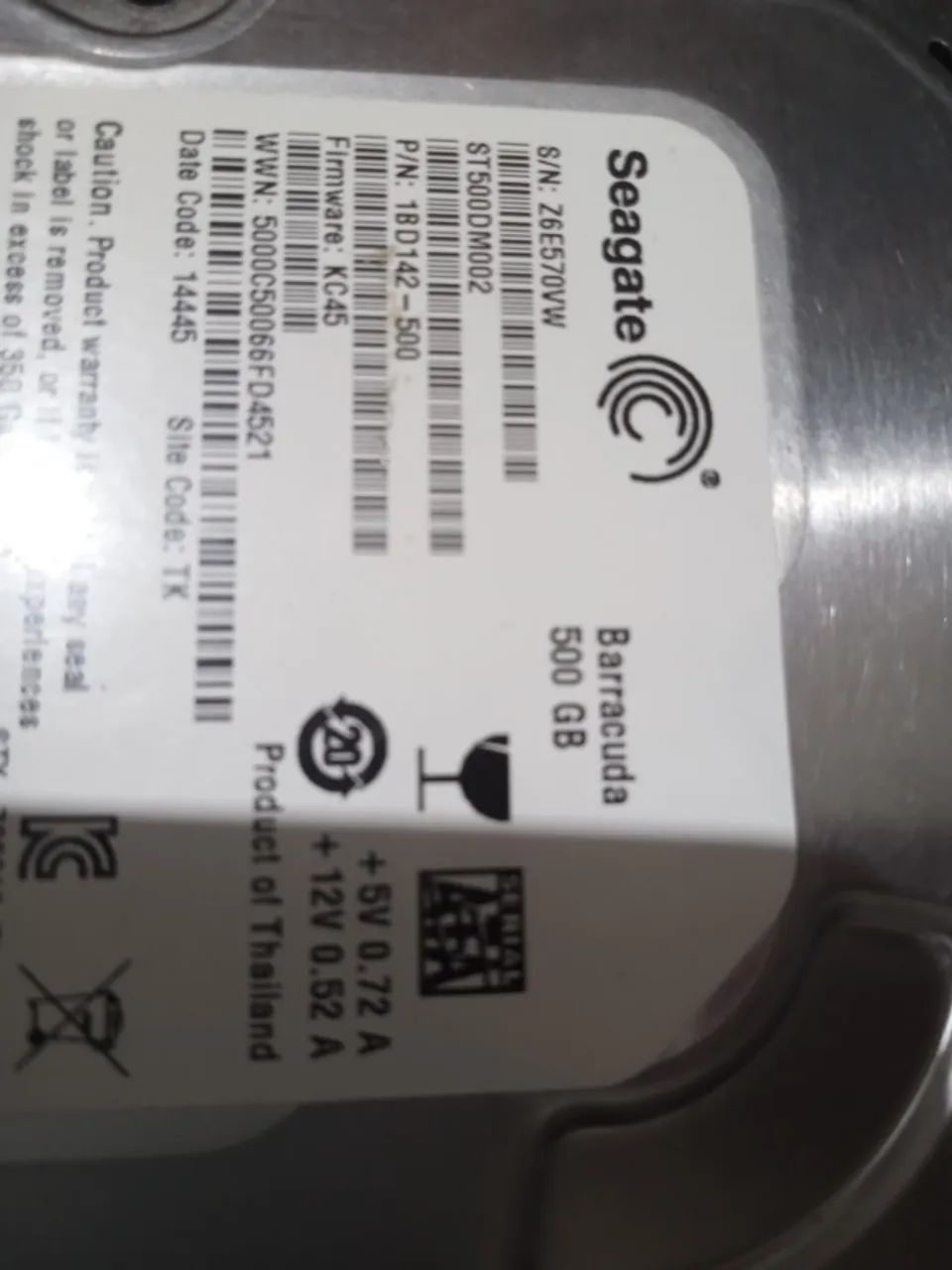 HD Seagate Sata-500 Gigas 3,5" - Foto 5