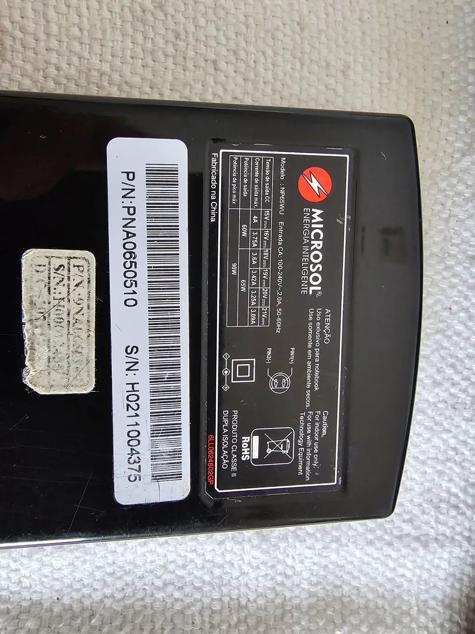 Fonte Universal para Notebook, Microsol, 110/220v. - 6 voltagens e 9 plugs. - Foto 3