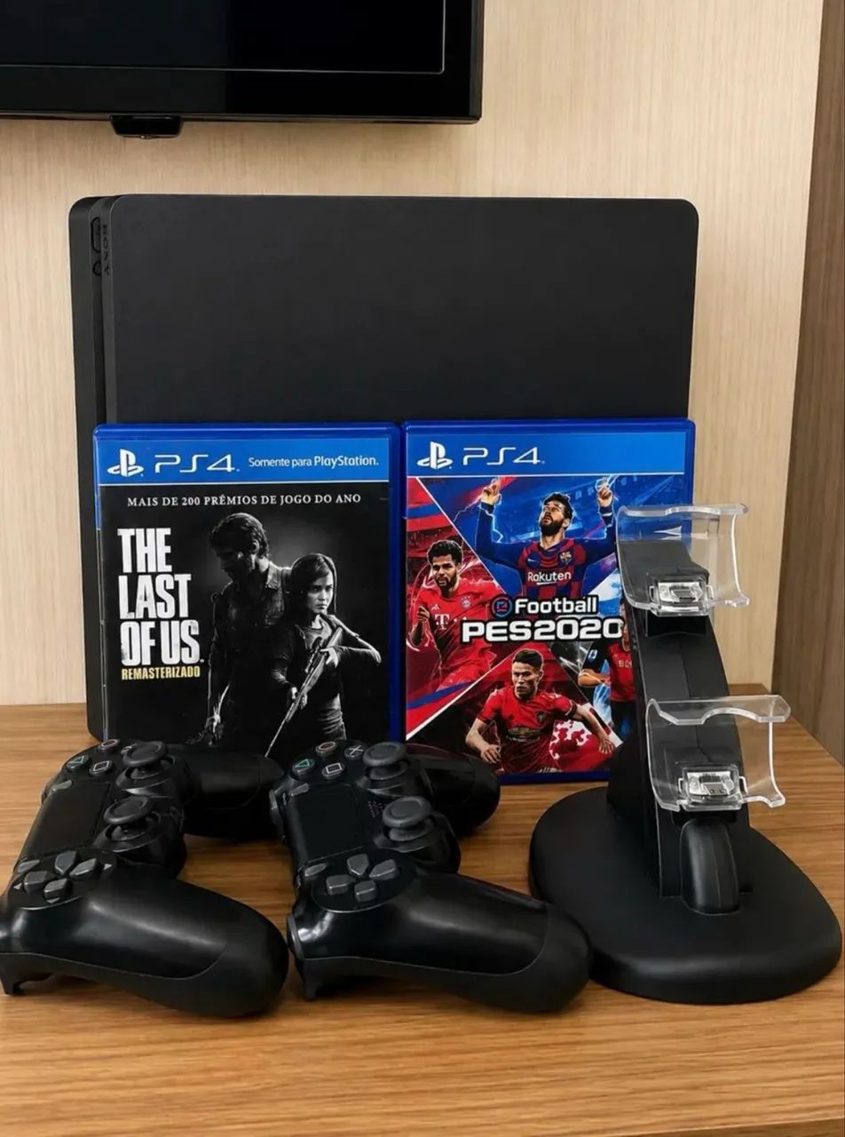 ps4 slim em perfeito estado