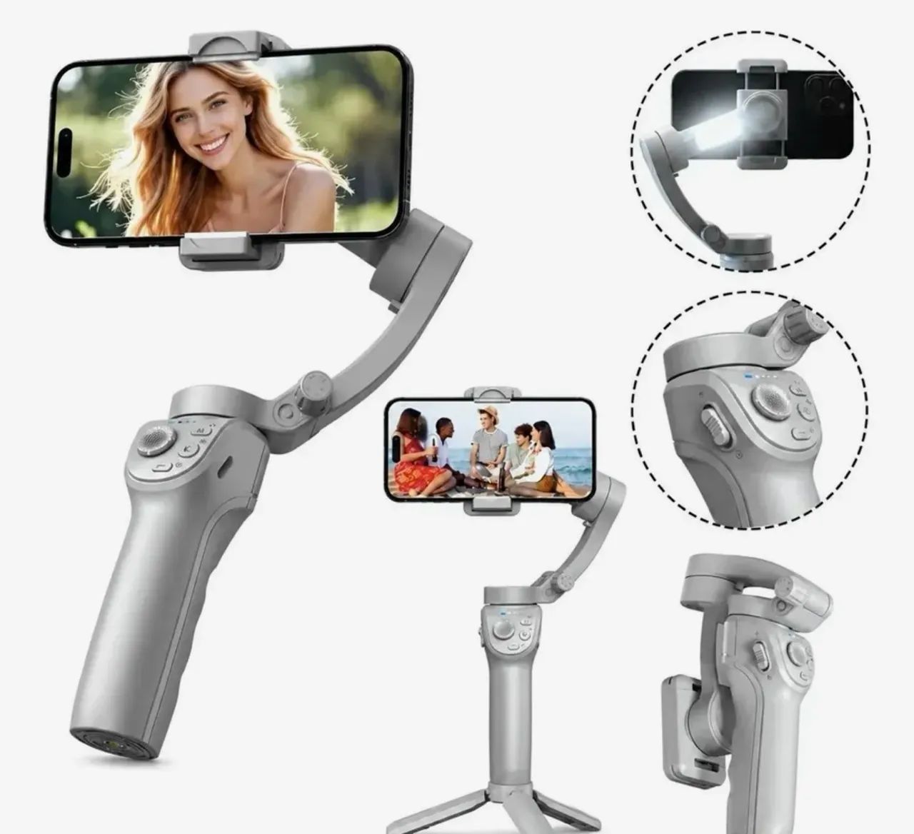 Gimbal 3 eixos para celular  - Foto 4