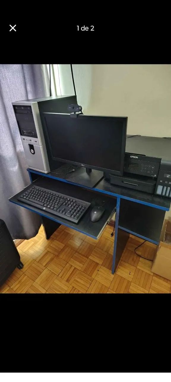 PC completo e impressora