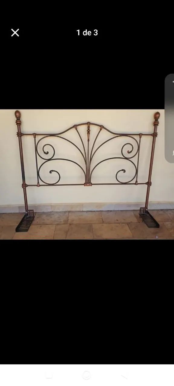 Vendo cabeceira de cama de ferro