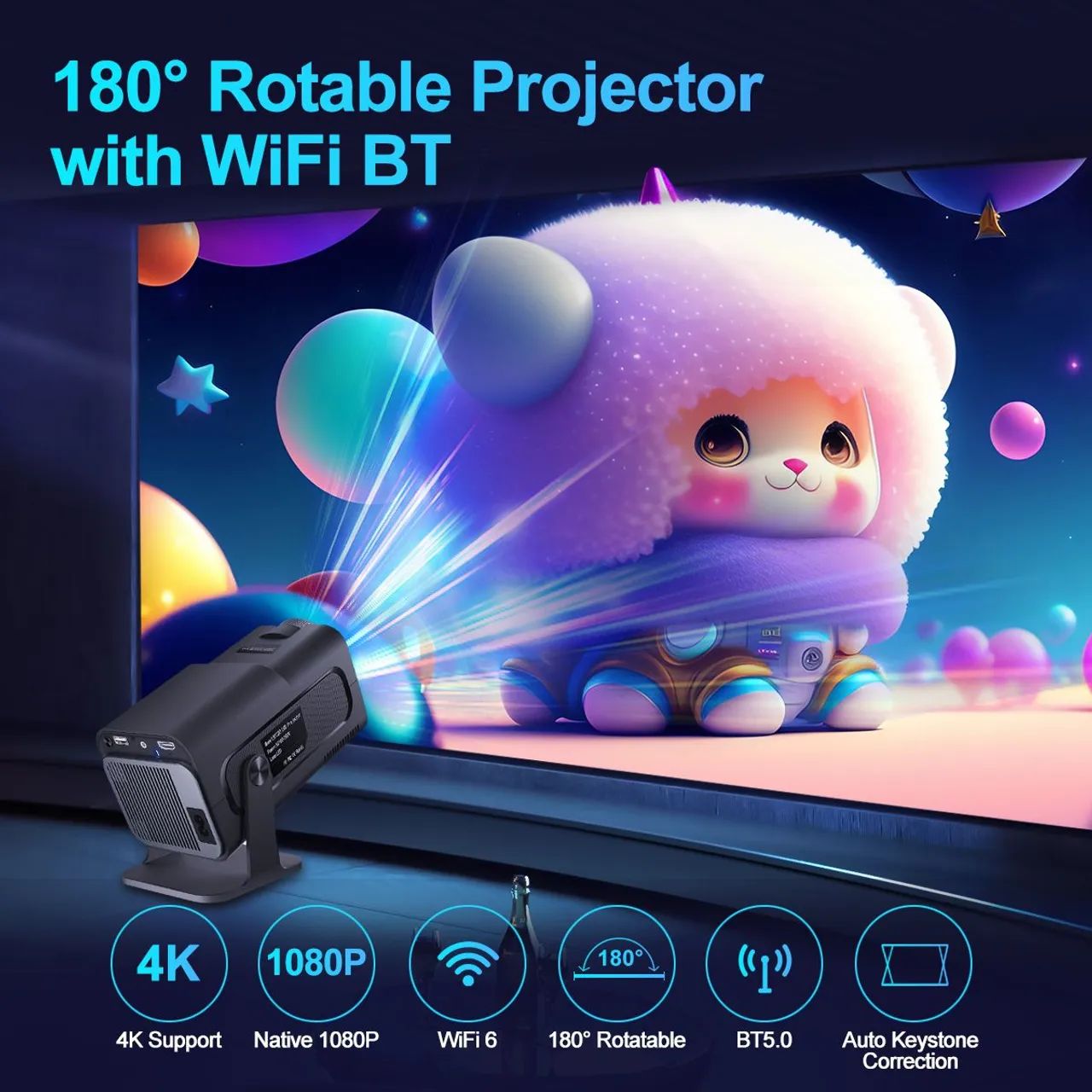 *** Oportunidade **** Kit Projetor HY320 Original Full HD   - Foto 5