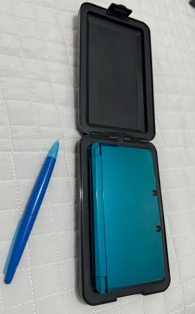 Nintendo 3DS Azul completo + 10 Jogos - Foto 5