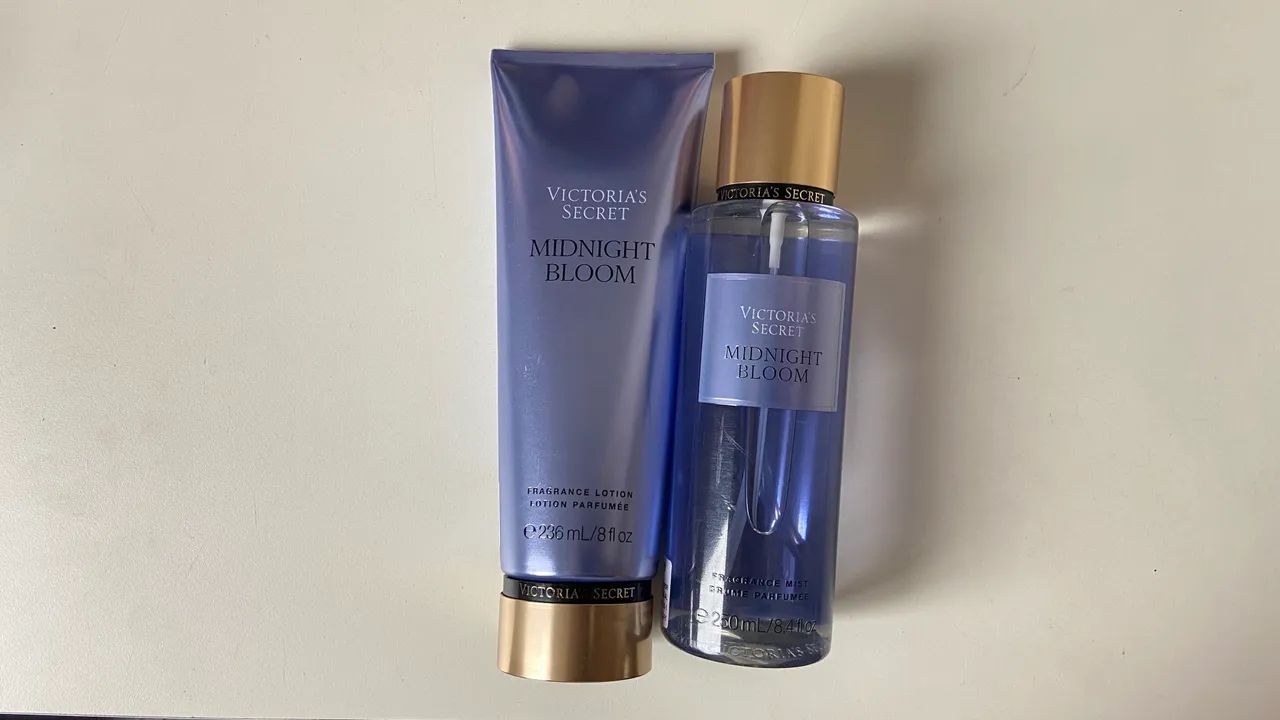 Kit Hidratante + Body Splash Victoria Secrets Original - Midnight Bloom